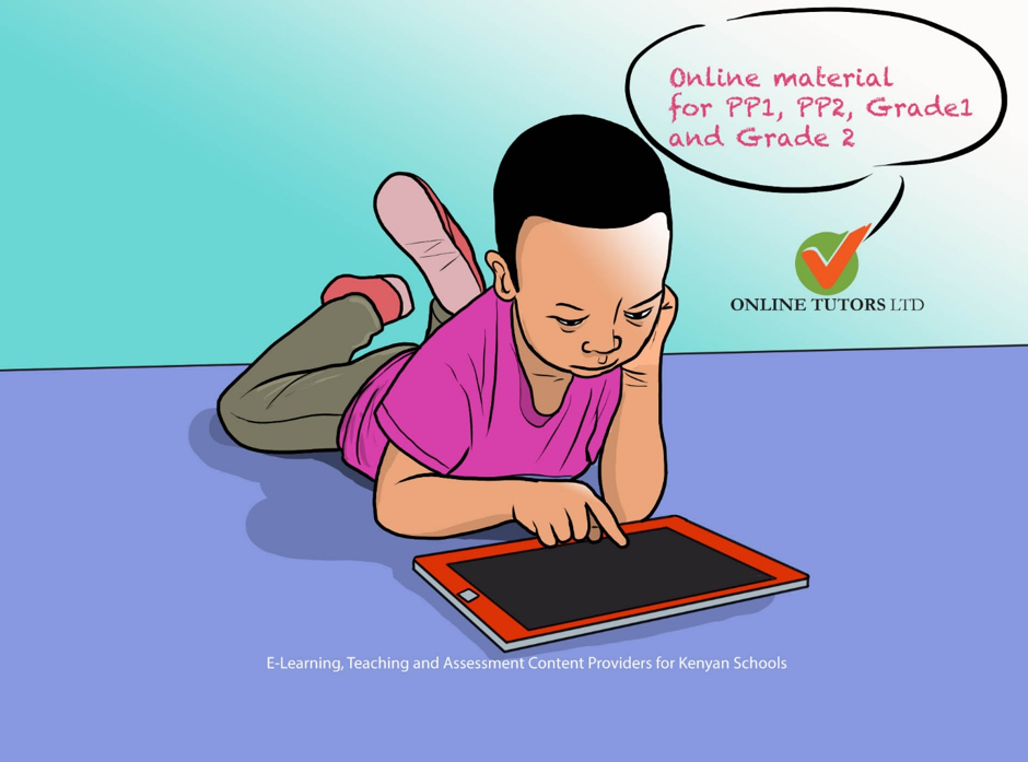 Student studying on tablet